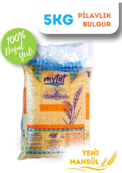 Doğal Yerli Üretim Pilavlık Bulgur 5 kg (Çuval)