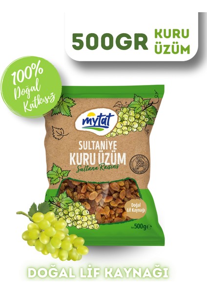 Doğal 10 No Sultaniye Kuru Üzüm 500 gr