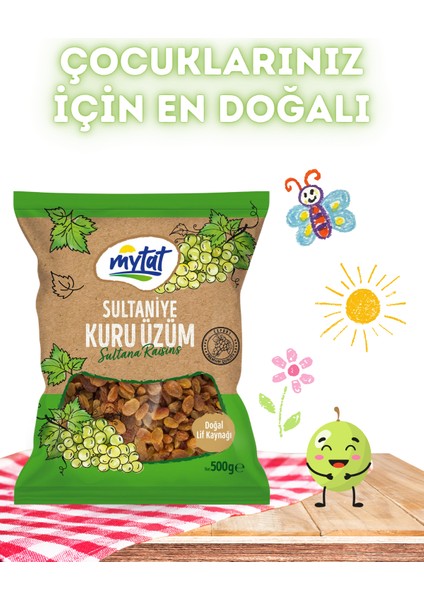 Doğal 10 No Sultaniye Kuru Üzüm 500 gr