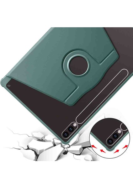 Samsung Galaxy Tab S10+PLUS SMX820 Case Kalem Bölmeli 360 Dönebilen Kapak fiyatları