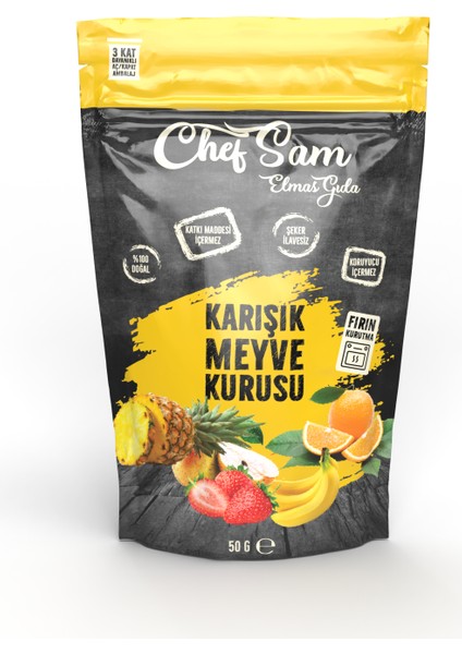 Chef Sam Karışık Meyve Kurusu 50 G