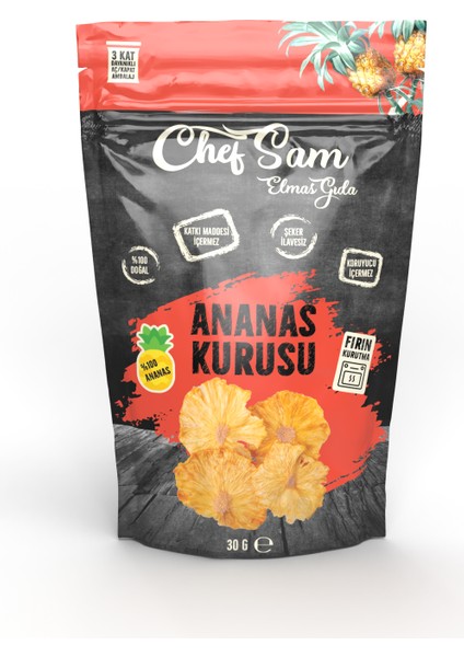 Chef Sam Ananas Kurusu 30 G