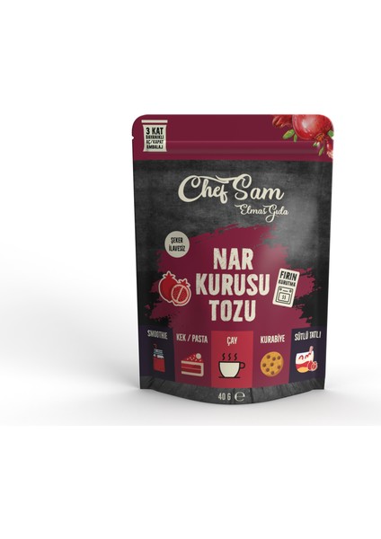 Chef Sam Nar Kurusu Tozu 40 G