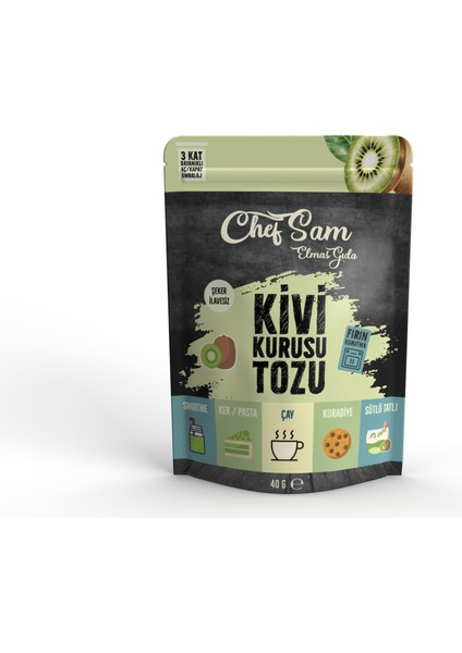 Chef Sam Kivi Kurusu Tozu 40 G