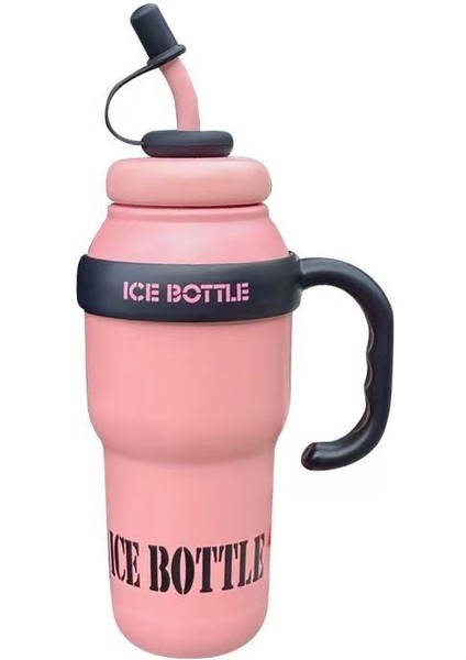 Paslanmaz Çelik Sevimli Çizgi Film Termos Pipetli Bardak (Yurt Dışından)