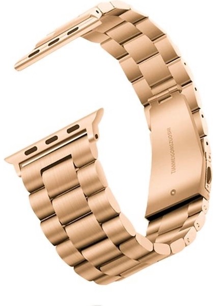 Apple Watch 10 46MM Kordon Kayış Metal Baklava Desen Krd-04