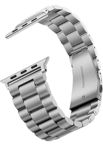 Apple Watch 10 42MM Kordon Kayış Metal Baklava Desen Krd-04