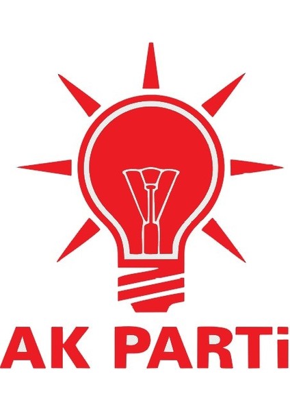 Autosticker^#Akp Logo Sticker (Oto-Motor-Laptop-Duvar-Dekor) 20 X 22 Cm
