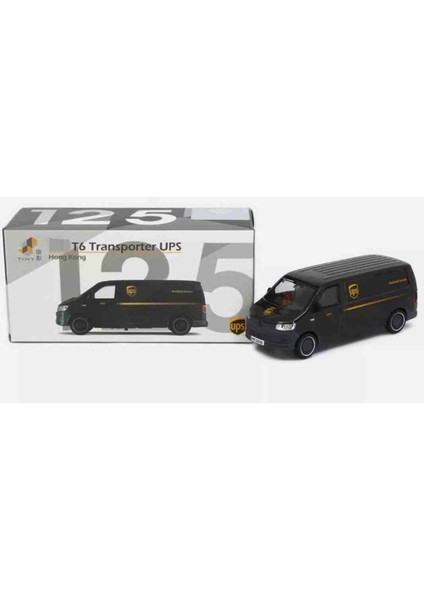 Dianomi - Tiny 1:64 Volkswagen T6 Transporter (Ups) /9 cm Uzunluğunda Metal Model modelleri