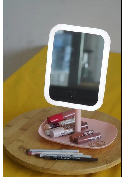 LED Işıklı Dikdörtgen Ayna Dokunmatik Makyaj Aynası