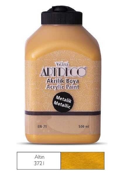 Akrilik Boya Metalik 500 ml Altın fiyatları