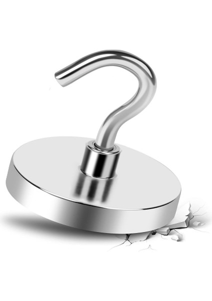 Süper Güçlü Kancalı Neodyum Pot Mıknatıs -60MM ,75 Mm, 80MM Çap Seçenekli