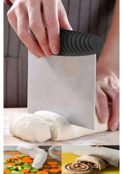 Hamur Kesme ve Kazıma Aparatı Paslanmaz Çelik Spatula