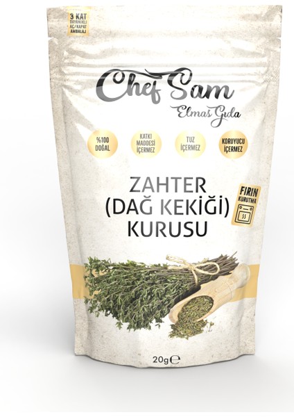 Chef Sam Zahter (Dağ Kekiği) Kurusu 20 G