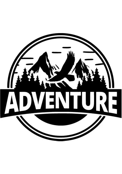 Autosticker^#Adventure Sticker Duvar Dekor Sticker 40 X 36 Cm