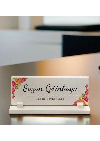 Kişiye Özel Insan Kaynakları Isimli Masaüstü Taş Isimlik
