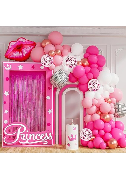 10 adet Fuşya - Pembe Şeffaf Konfetili Kaliteli Balon Seti fırsatları
