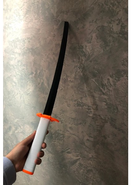 Rengoku Kyojuro Katana Sword Kılıç 75 cm Katlanabilir Sağlam Plastik Açılıp Kapanabilen Katana