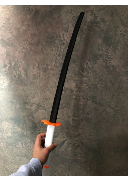 Rengoku Kyojuro Katana Sword Kılıç 75 cm Katlanabilir Sağlam Plastik Açılıp Kapanabilen Katana