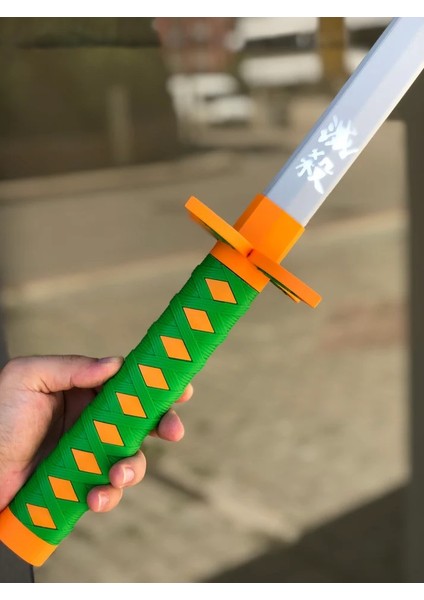 Kocho Shinobu Katana Sword Kılıç 95 cm Katlanabilir Sağlam Plastik Açılıp Kapanabilen Katana Demon Slayer