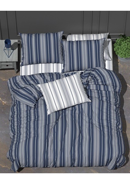 Sunrise Çift Kişilik Pamuklu, Desenli Kumaş Kombin Nevresim Takımı