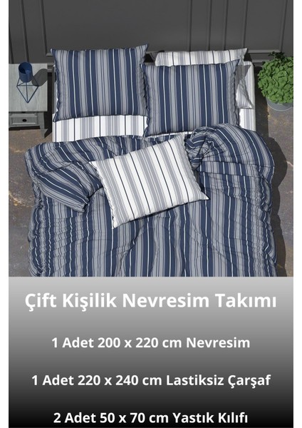 Sunrise Çift Kişilik Pamuklu, Desenli Kumaş Kombin Nevresim Takımı fiyatları