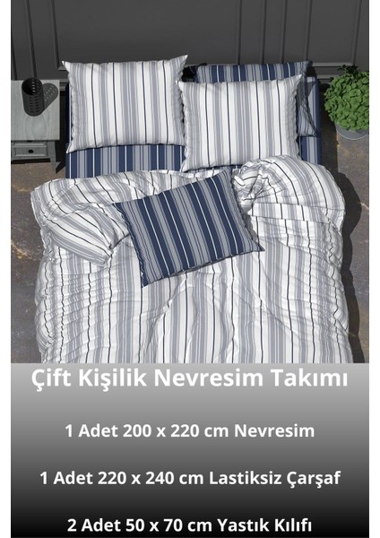 Sunrise Çift Kişilik Pamuklu, Desenli Kumaş Kombin Nevresim Takımı fiyatları