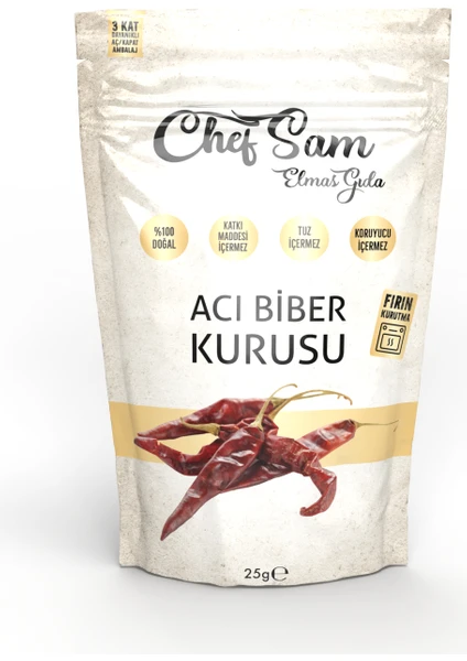 Chef Sam Acı Biber Kurusu 25G