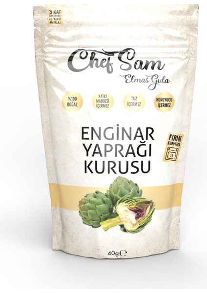 Chef Sam Enginar Yaprağı Kurusu 40 G