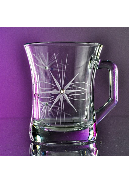 Kişiye Özel Cam Kupa 225cc İsimli Cam Kupa Handmade Kişiselleştirilebilir