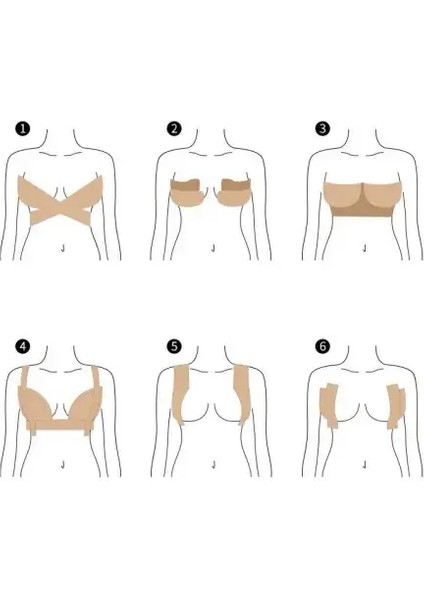Göğüs Dikleştirme Bandı S Beden 2.5 Cm.