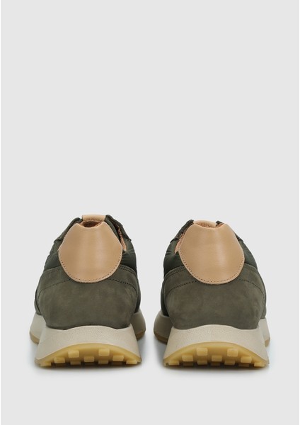 Haki Deri Erkek Sneaker fırsatları