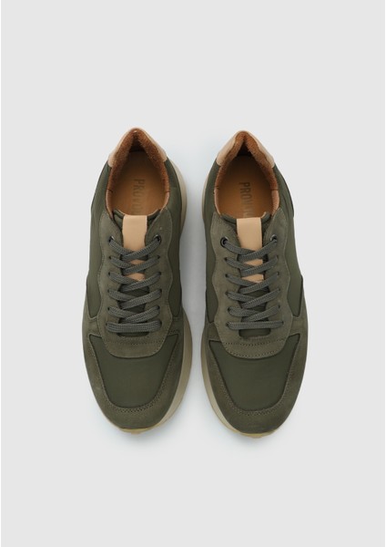 Haki Deri Erkek Sneaker indirimleri