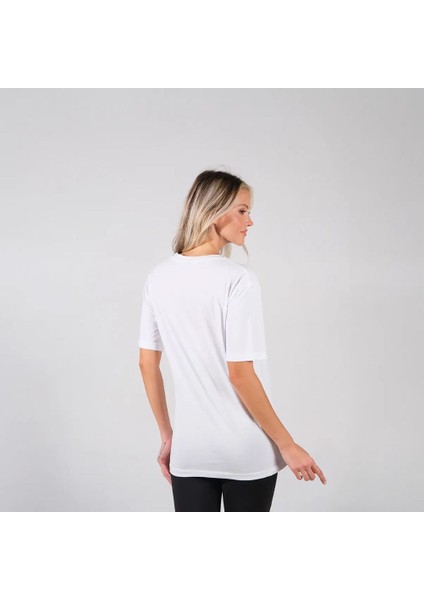 BafacoTekstil %100 Pamuklu Beyaz Basic T-Shirt Erkek / Kadın fırsatları