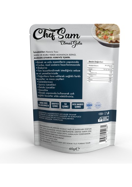 Chef Sam Kereviz Tozu 60 G