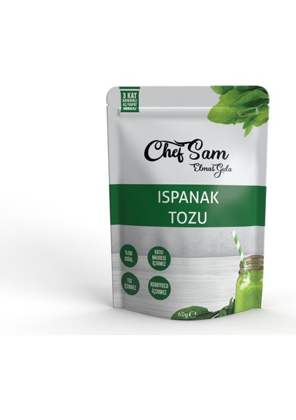 Chef Sam Ispanak Tozu 60 G