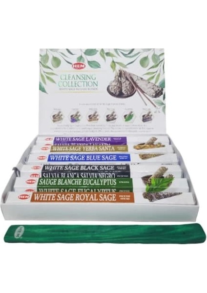 Yeni Estevia Krg White Sage Cleansing Collection Hexa Tütsü Oda Kokusu Gift Pack Company