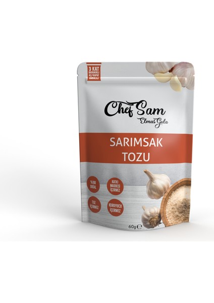 Chef Sam Sarımsak Tozu 60 G