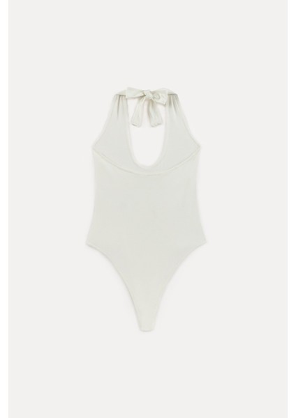 Boyundan bağlamalı thong bodysuit