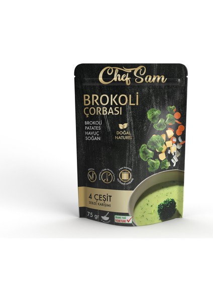 Chef Sam Glütensiz Brokoli Çorbası 75 G