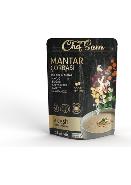 Chef Sam Glütensiz Mantar Çorbası 65 G