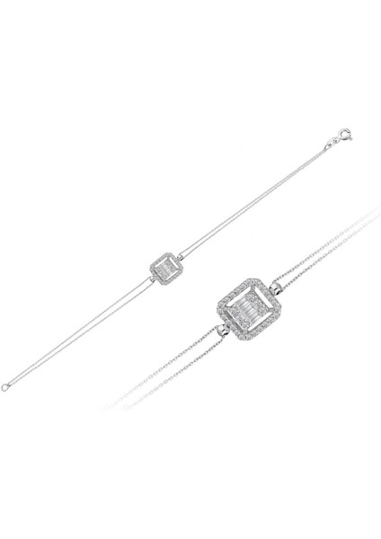Baget Pırlanta Taşlı Modern Bileklik 0441B0007