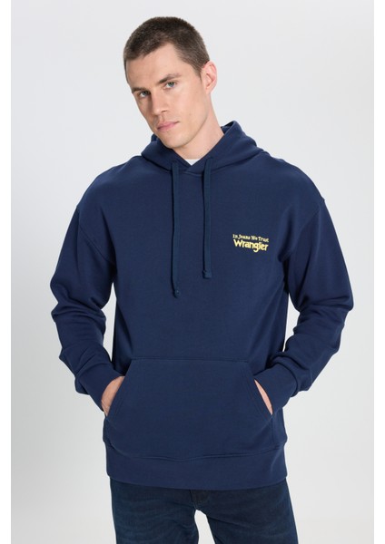 Relaxed Fit Geniş Kesim Kapüşonlu Bordo Sweatshirt