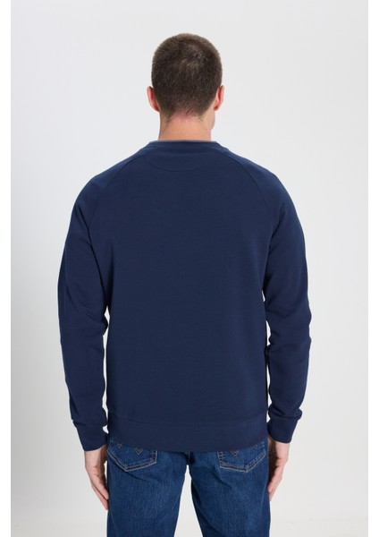Wrangler Regular Fit Normal Kesim Bisiklet Yaka Lacivert Sweatshirt indirimleri