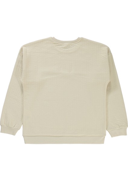 Kız Çocuk Sweatshirt 10-13 Yaş Taş Rengi modelleri