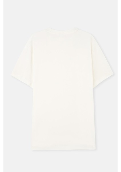 Beyaz Bisiklet Yaka Kısa Kollu Supima Tişört fiyatları