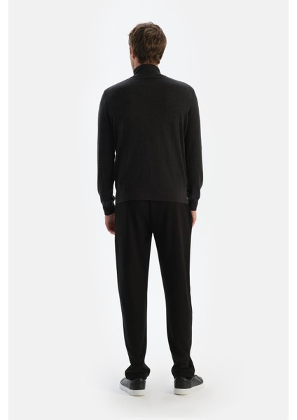 Antrasit Erkek Kaşmir Karışımlı Fermuar Yaka Triko fiyatları