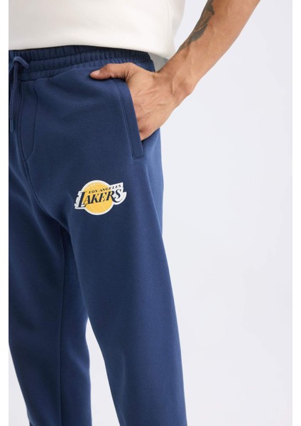 DeFactoFit Jogger Eşofman Altı NBA Los Angeles Lakers Cepli Beli Paçası Lastikli X9631AZ24AU indirimleri