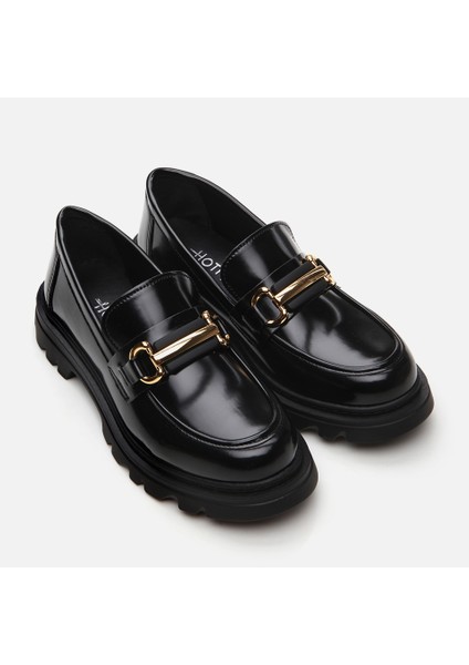 01AYH297650A100 SIYAH Kadın Loafer