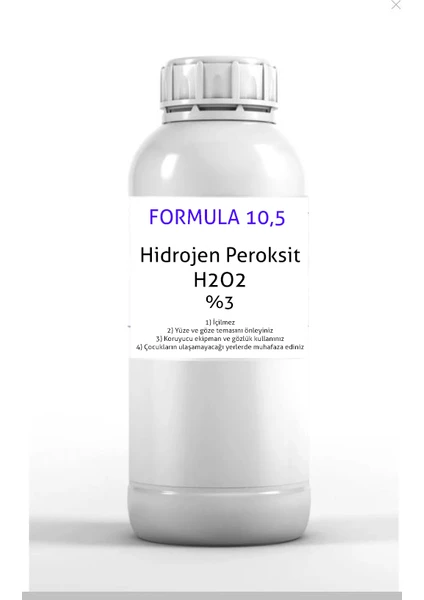 Hidrojen H2O2 Peroksit %3 Oksijenli Su 100 gr